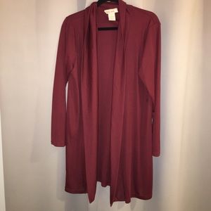 WINE RED CARDIGAN 🍷